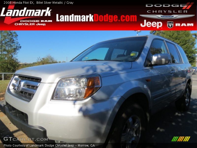 Billet Silver Metallic / Gray 2008 Honda Pilot EX