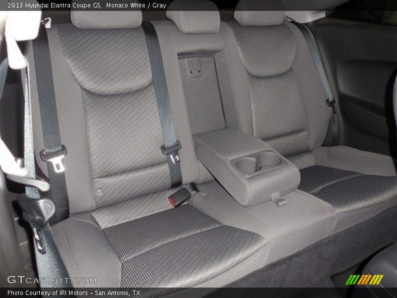 Monaco White / Gray 2013 Hyundai Elantra Coupe GS