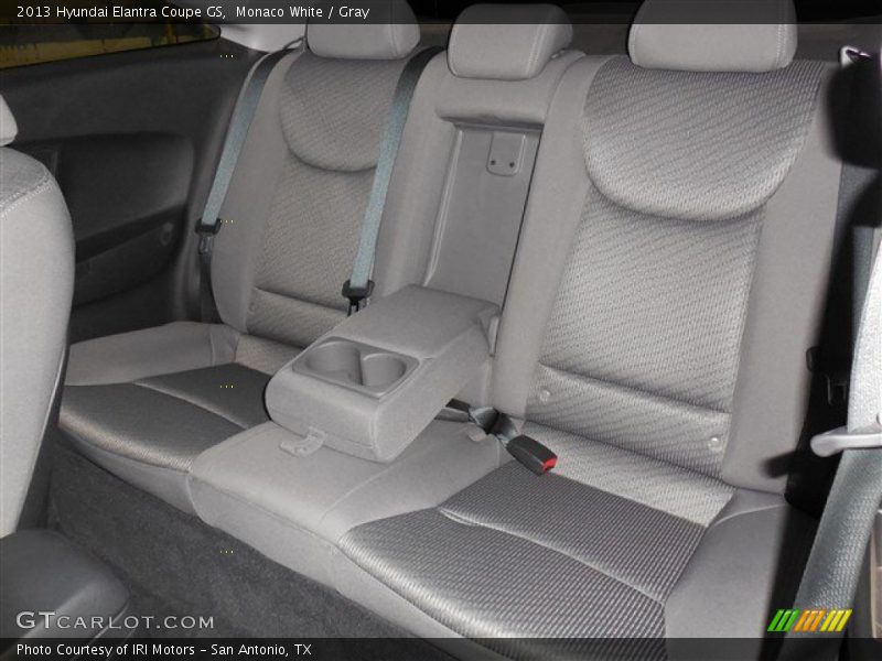 Monaco White / Gray 2013 Hyundai Elantra Coupe GS