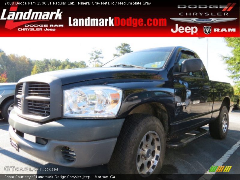 Mineral Gray Metallic / Medium Slate Gray 2008 Dodge Ram 1500 ST Regular Cab