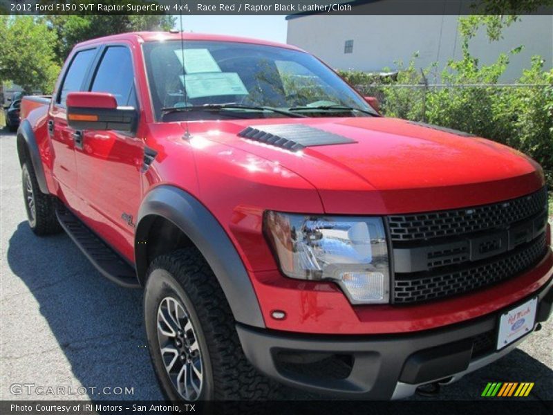 Race Red / Raptor Black Leather/Cloth 2012 Ford F150 SVT Raptor SuperCrew 4x4