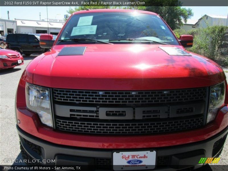 Race Red / Raptor Black Leather/Cloth 2012 Ford F150 SVT Raptor SuperCrew 4x4