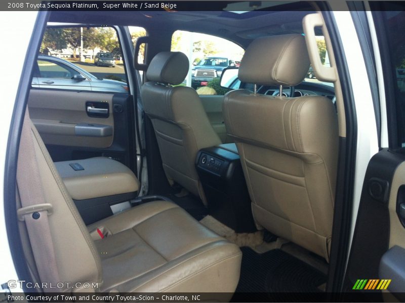 Super White / Sand Beige 2008 Toyota Sequoia Platinum