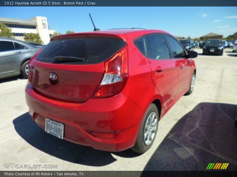 Boston Red / Gray 2012 Hyundai Accent GS 5 Door
