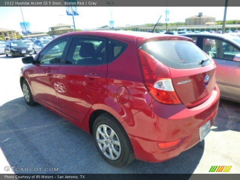 Boston Red / Gray 2012 Hyundai Accent GS 5 Door