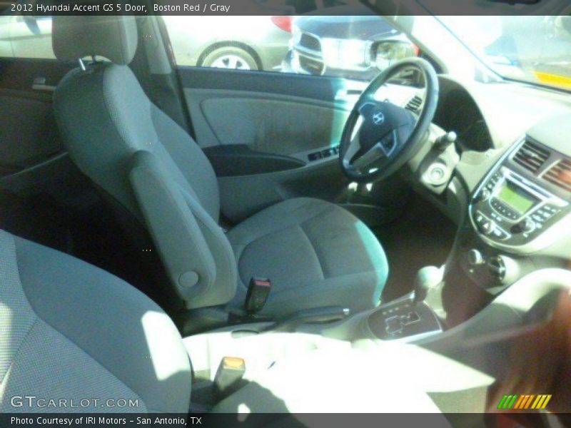 Boston Red / Gray 2012 Hyundai Accent GS 5 Door