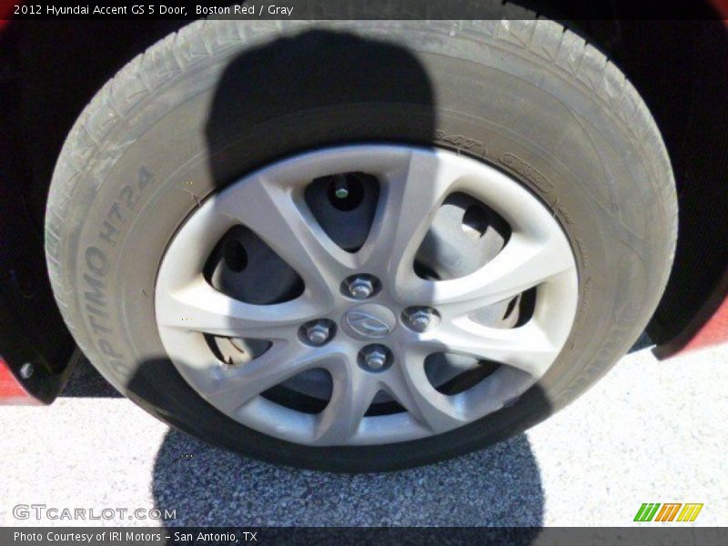 Boston Red / Gray 2012 Hyundai Accent GS 5 Door