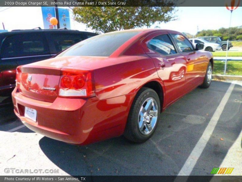Inferno Red Crystal Pearl / Dark Slate Gray 2009 Dodge Charger SE