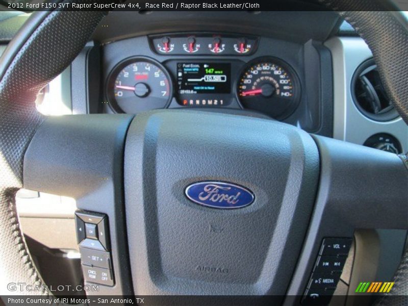 Race Red / Raptor Black Leather/Cloth 2012 Ford F150 SVT Raptor SuperCrew 4x4