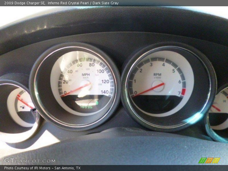 Inferno Red Crystal Pearl / Dark Slate Gray 2009 Dodge Charger SE