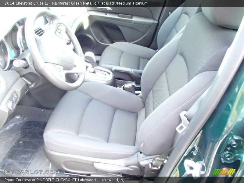 Rainforest Green Metallic / Jet Black/Medium Titanium 2014 Chevrolet Cruze LS