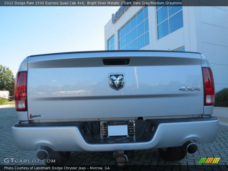 Bright Silver Metallic / Dark Slate Gray/Medium Graystone 2012 Dodge Ram 1500 Express Quad Cab 4x4