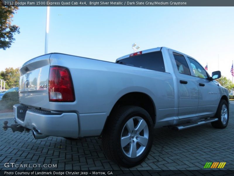 Bright Silver Metallic / Dark Slate Gray/Medium Graystone 2012 Dodge Ram 1500 Express Quad Cab 4x4