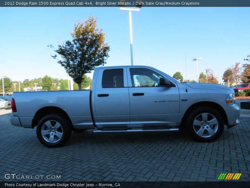 Bright Silver Metallic / Dark Slate Gray/Medium Graystone 2012 Dodge Ram 1500 Express Quad Cab 4x4