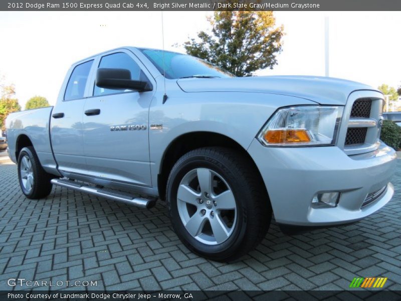 Bright Silver Metallic / Dark Slate Gray/Medium Graystone 2012 Dodge Ram 1500 Express Quad Cab 4x4