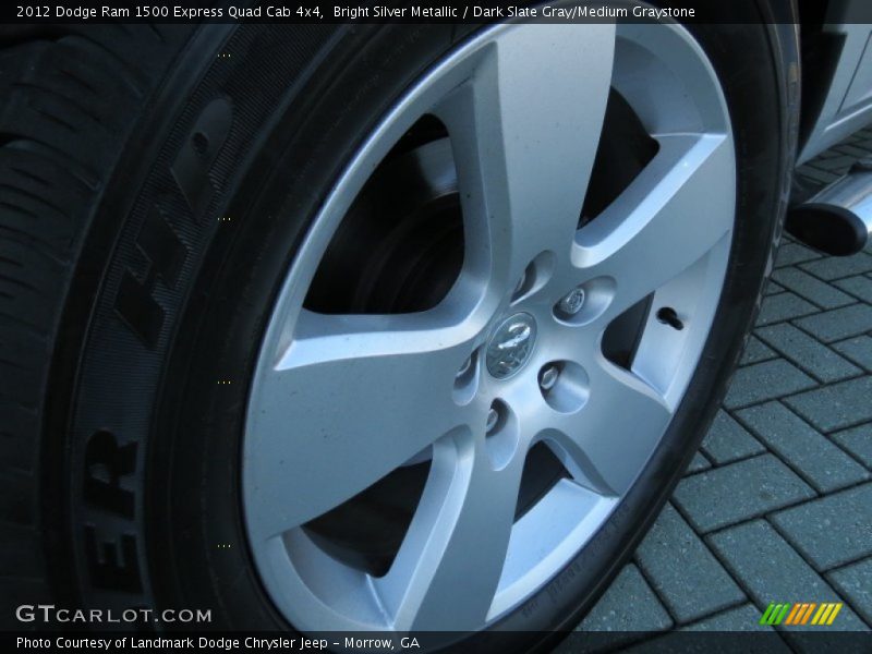 Bright Silver Metallic / Dark Slate Gray/Medium Graystone 2012 Dodge Ram 1500 Express Quad Cab 4x4