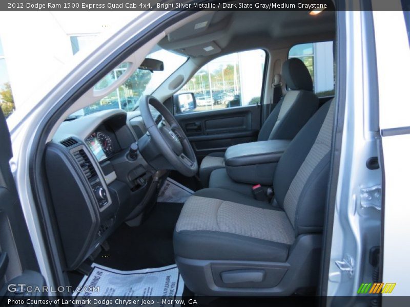 Bright Silver Metallic / Dark Slate Gray/Medium Graystone 2012 Dodge Ram 1500 Express Quad Cab 4x4