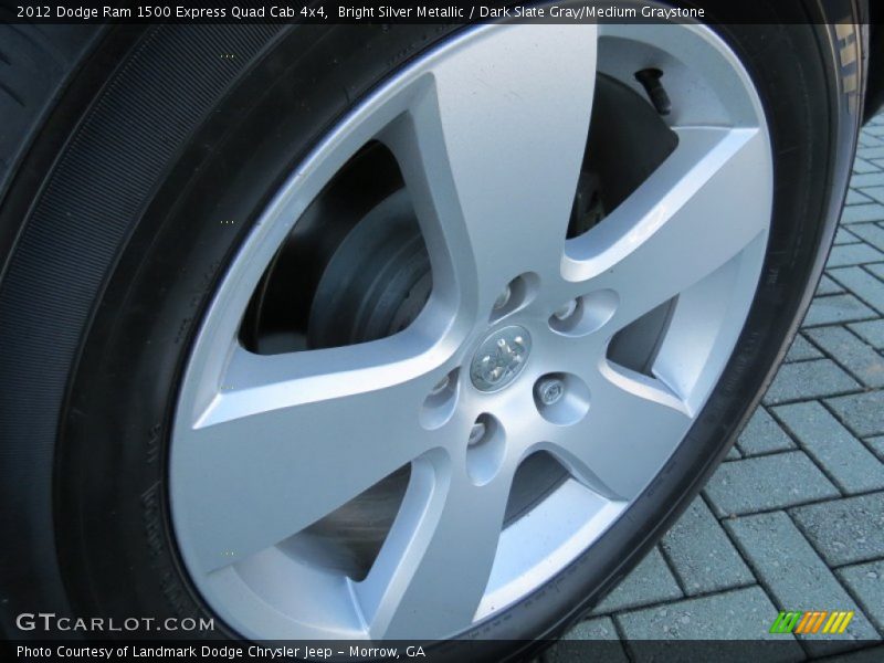 Bright Silver Metallic / Dark Slate Gray/Medium Graystone 2012 Dodge Ram 1500 Express Quad Cab 4x4