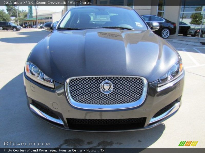 Stratus Grey Metallic / Warm Charcoal 2013 Jaguar XF 3.0