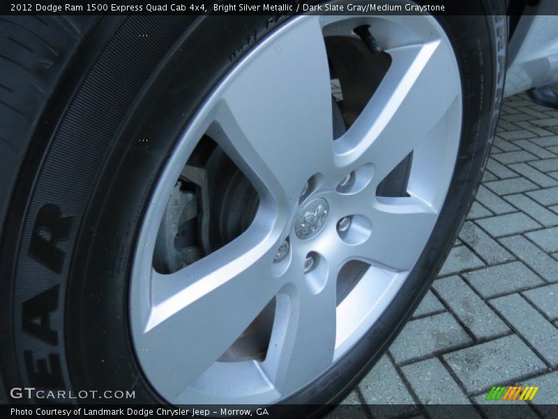 Bright Silver Metallic / Dark Slate Gray/Medium Graystone 2012 Dodge Ram 1500 Express Quad Cab 4x4