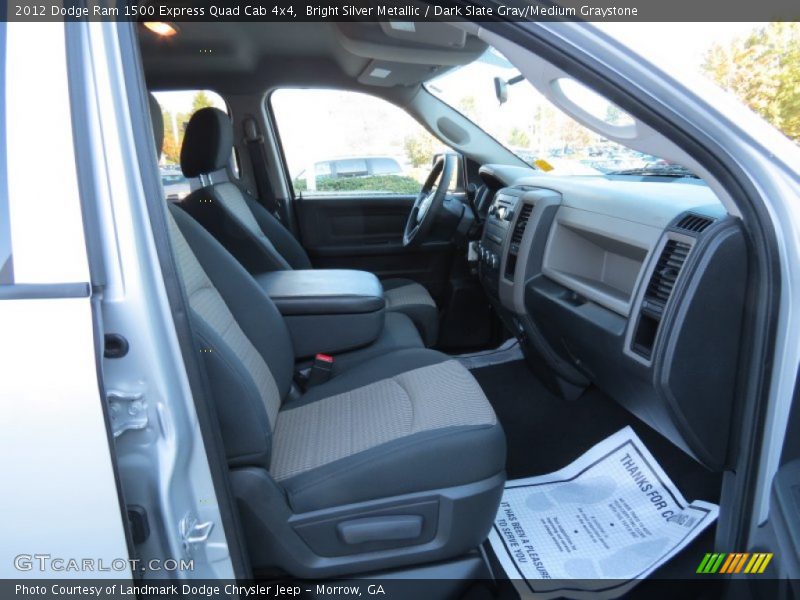 Bright Silver Metallic / Dark Slate Gray/Medium Graystone 2012 Dodge Ram 1500 Express Quad Cab 4x4