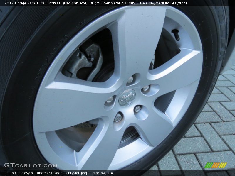 Bright Silver Metallic / Dark Slate Gray/Medium Graystone 2012 Dodge Ram 1500 Express Quad Cab 4x4