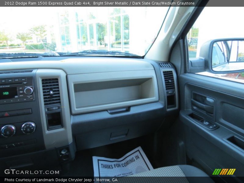 Bright Silver Metallic / Dark Slate Gray/Medium Graystone 2012 Dodge Ram 1500 Express Quad Cab 4x4