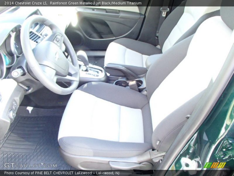 Rainforest Green Metallic / Jet Black/Medium Titanium 2014 Chevrolet Cruze LS