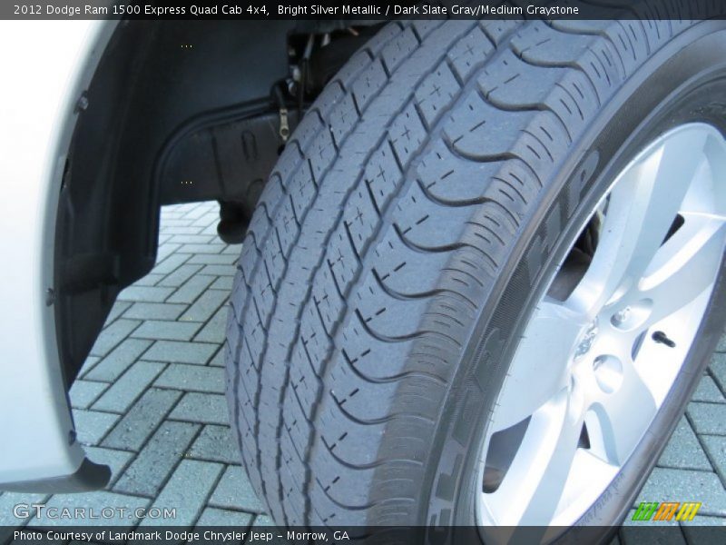 Bright Silver Metallic / Dark Slate Gray/Medium Graystone 2012 Dodge Ram 1500 Express Quad Cab 4x4