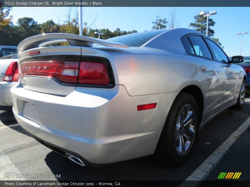 Bright Silver Metallic / Black 2012 Dodge Charger SE