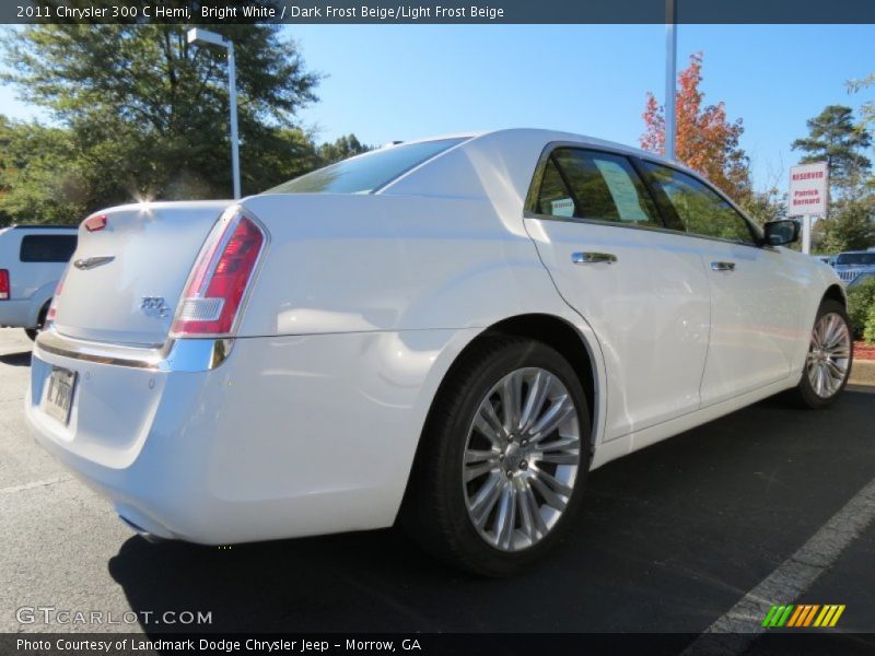 Bright White / Dark Frost Beige/Light Frost Beige 2011 Chrysler 300 C Hemi