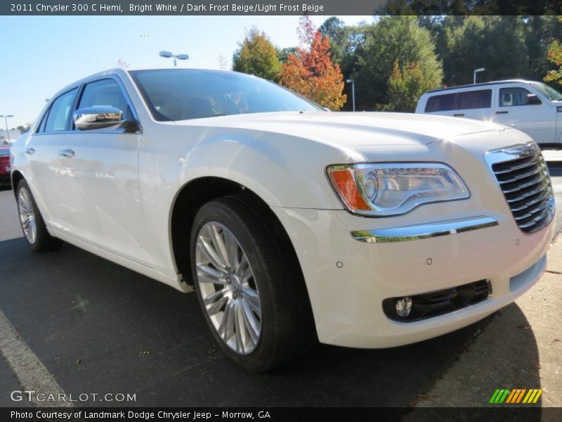 Bright White / Dark Frost Beige/Light Frost Beige 2011 Chrysler 300 C Hemi