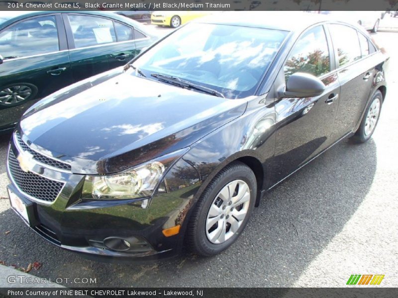 Black Granite Metallic / Jet Black/Medium Titanium 2014 Chevrolet Cruze LS