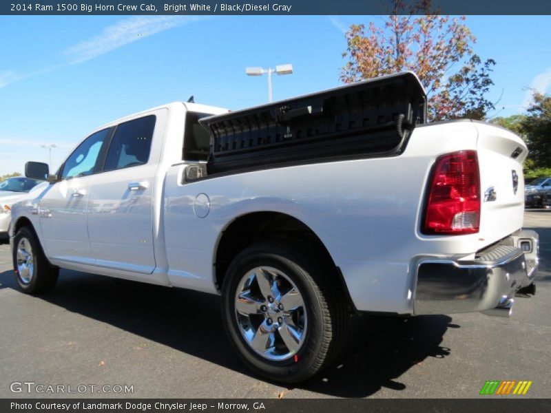 Bright White / Black/Diesel Gray 2014 Ram 1500 Big Horn Crew Cab