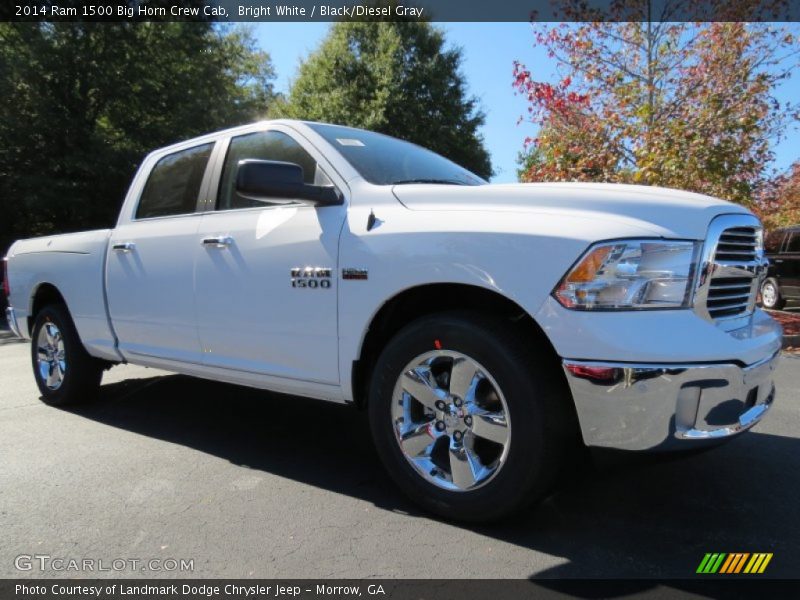 Bright White / Black/Diesel Gray 2014 Ram 1500 Big Horn Crew Cab