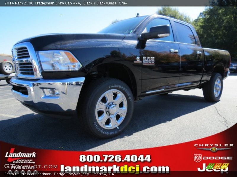 Black / Black/Diesel Gray 2014 Ram 2500 Tradesman Crew Cab 4x4