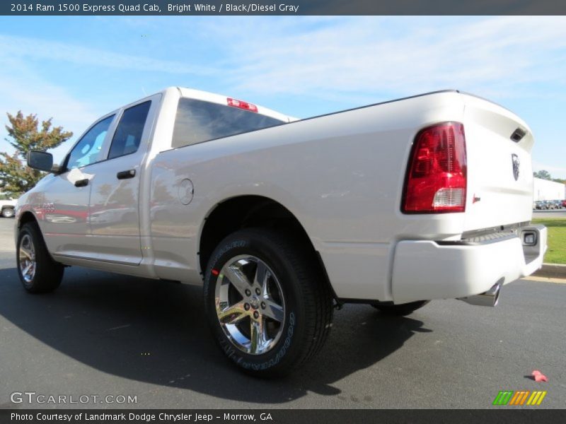 Bright White / Black/Diesel Gray 2014 Ram 1500 Express Quad Cab