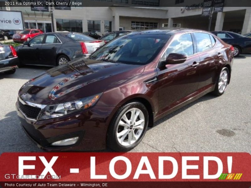 Dark Cherry / Beige 2011 Kia Optima EX