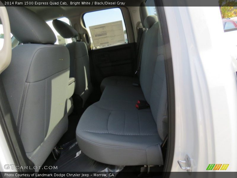 Bright White / Black/Diesel Gray 2014 Ram 1500 Express Quad Cab