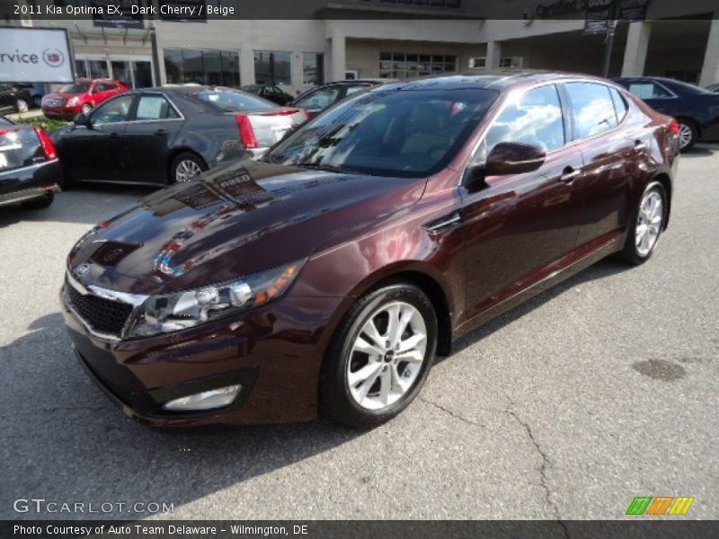 Dark Cherry / Beige 2011 Kia Optima EX