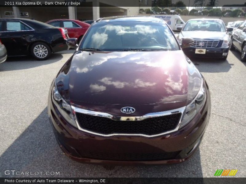 Dark Cherry / Beige 2011 Kia Optima EX