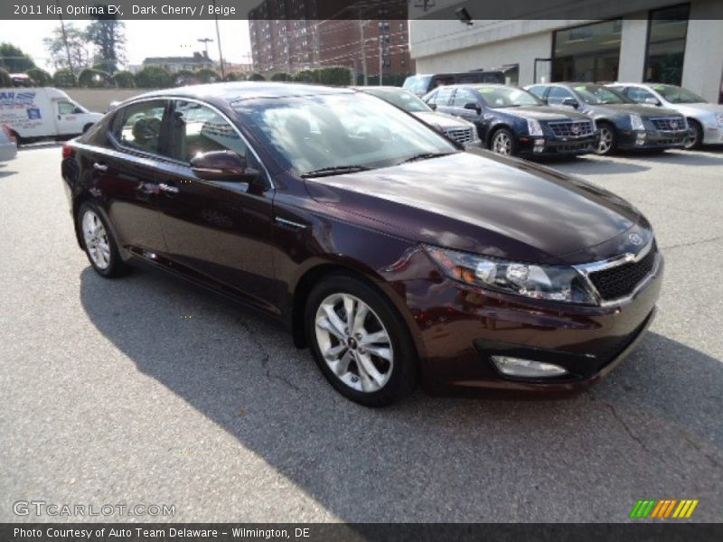 Dark Cherry / Beige 2011 Kia Optima EX