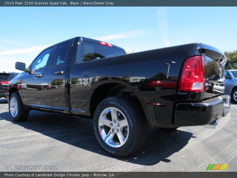 Black / Black/Diesel Gray 2014 Ram 1500 Express Quad Cab
