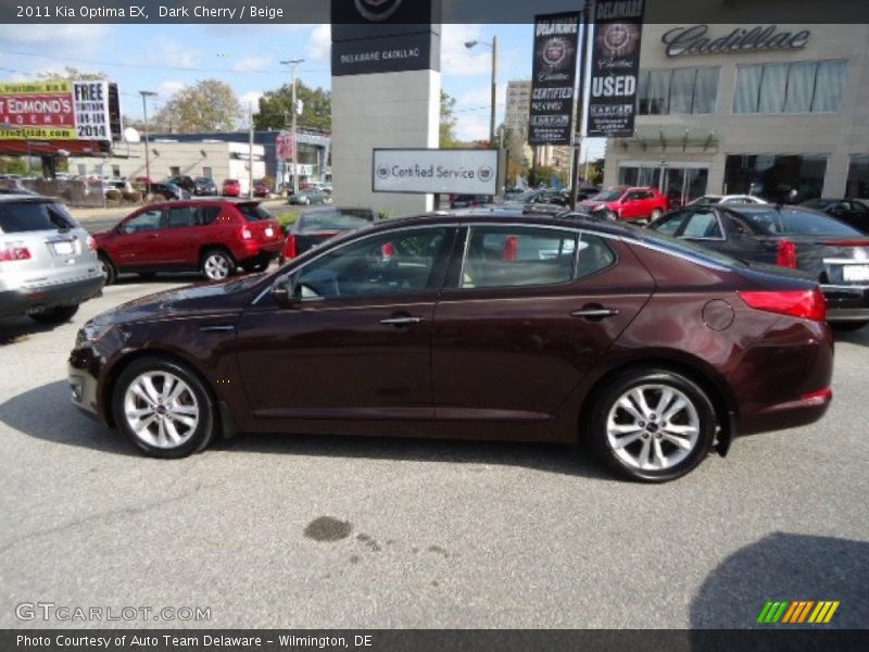 Dark Cherry / Beige 2011 Kia Optima EX