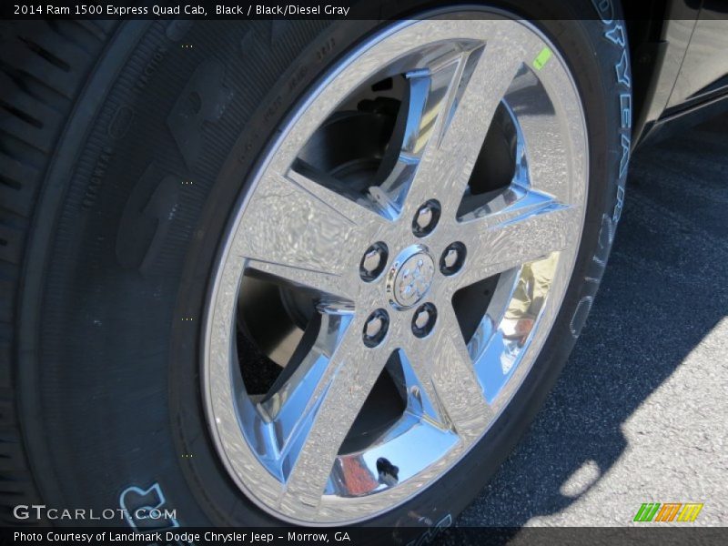 Black / Black/Diesel Gray 2014 Ram 1500 Express Quad Cab