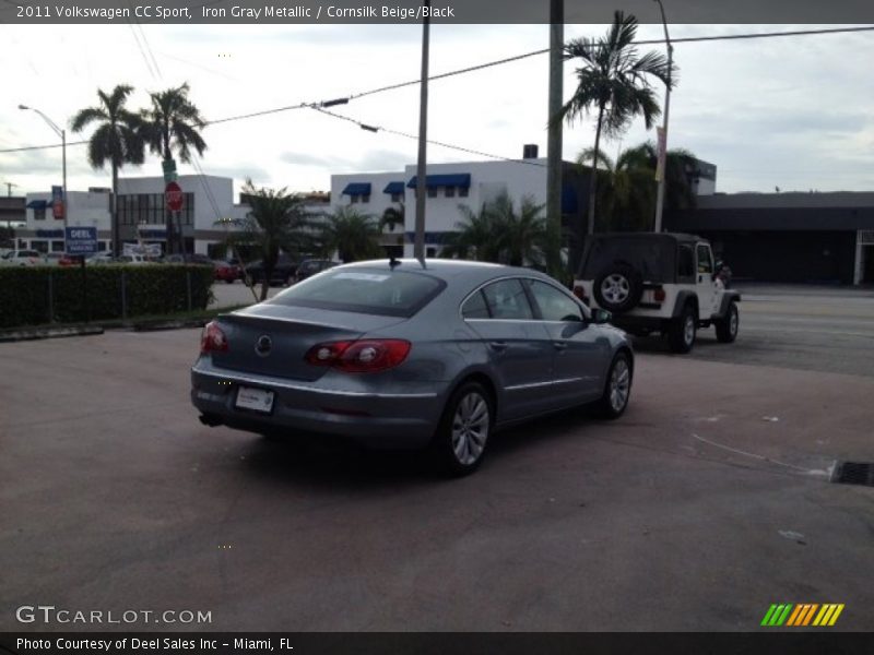 Iron Gray Metallic / Cornsilk Beige/Black 2011 Volkswagen CC Sport