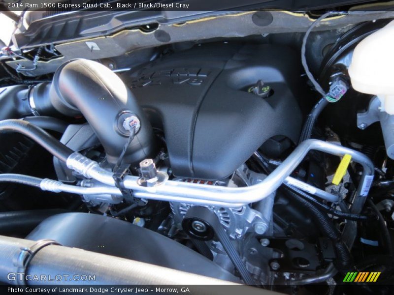 Black / Black/Diesel Gray 2014 Ram 1500 Express Quad Cab