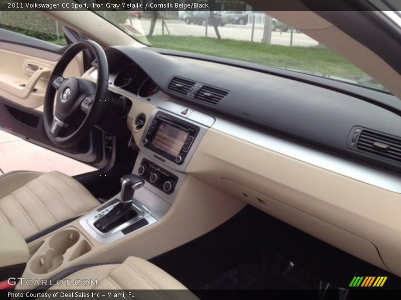 Iron Gray Metallic / Cornsilk Beige/Black 2011 Volkswagen CC Sport