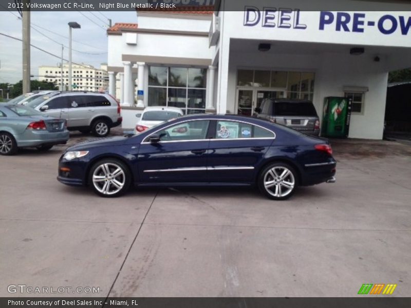 Night Blue Metallic / Black 2012 Volkswagen CC R-Line