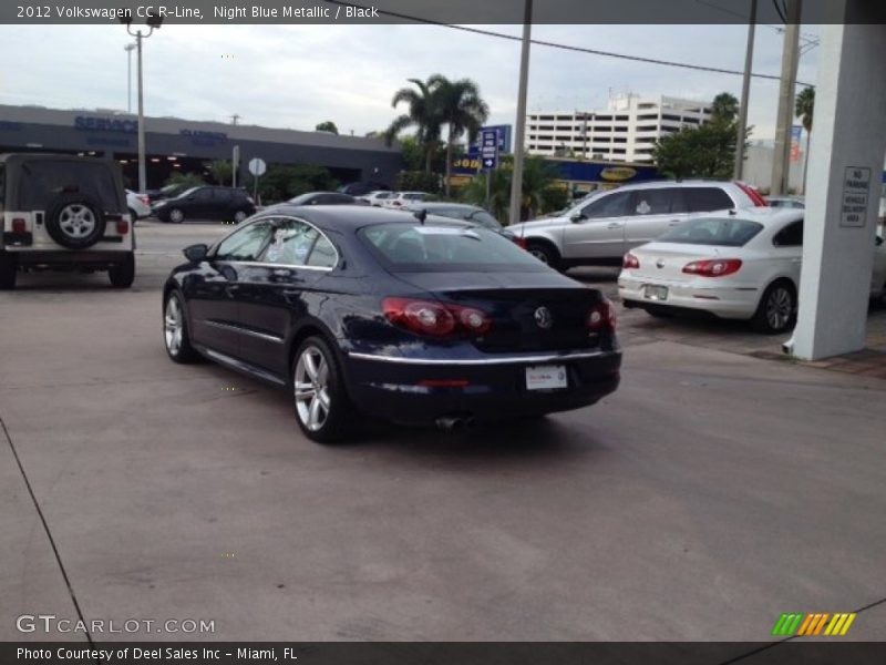 Night Blue Metallic / Black 2012 Volkswagen CC R-Line